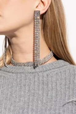 Blumarine SILVER Earrings with appliqués