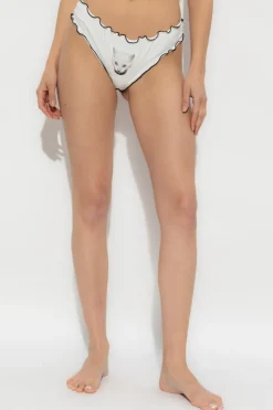 Blumarine WHITE Leggings with print