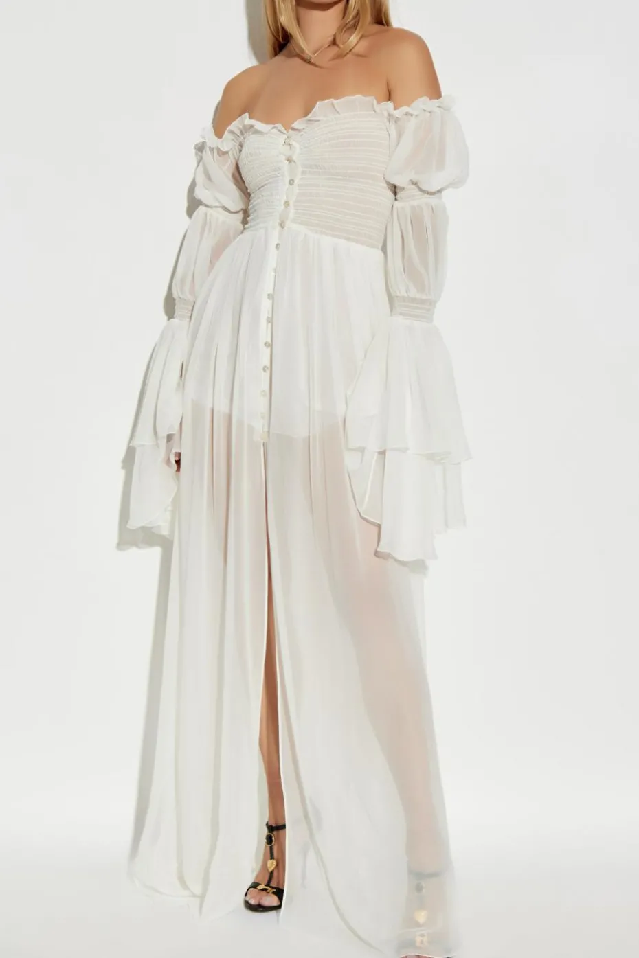 Blumarine WHITE Silk dress