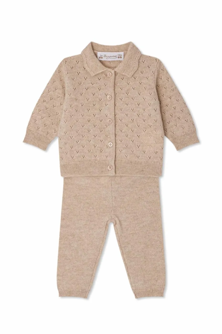 Bonpoint beige Cashmere set