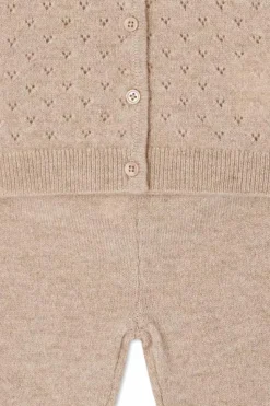 Bonpoint beige Cashmere set