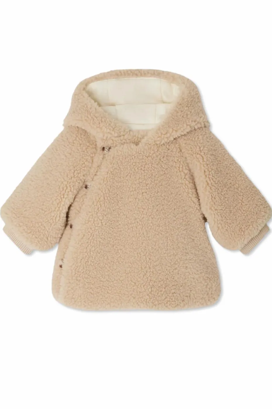 Bonpoint beige Hooded jacket