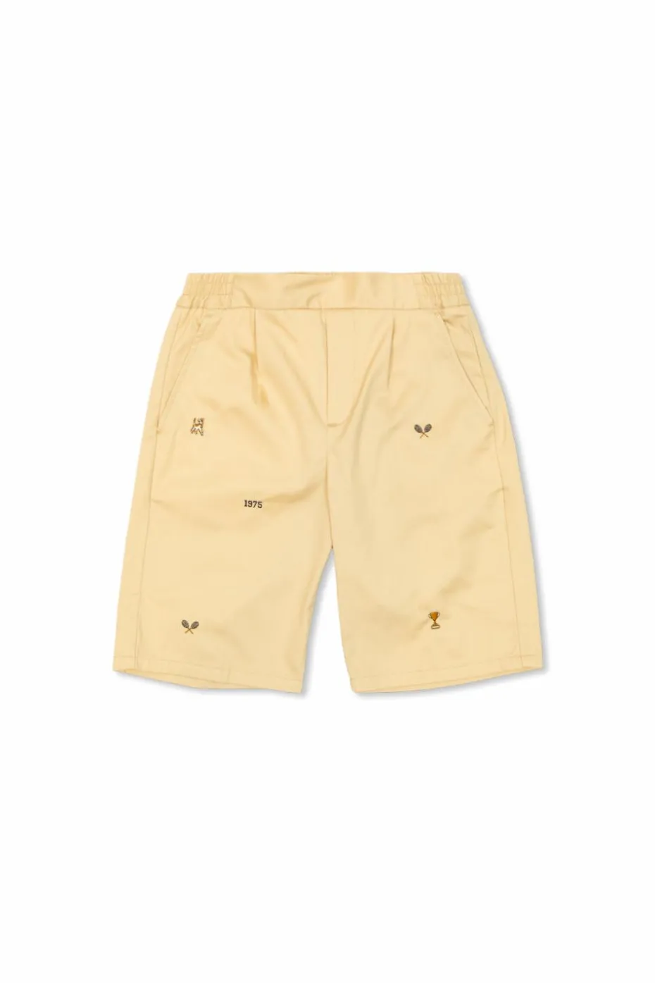Bonpoint beige Pants with embroidery