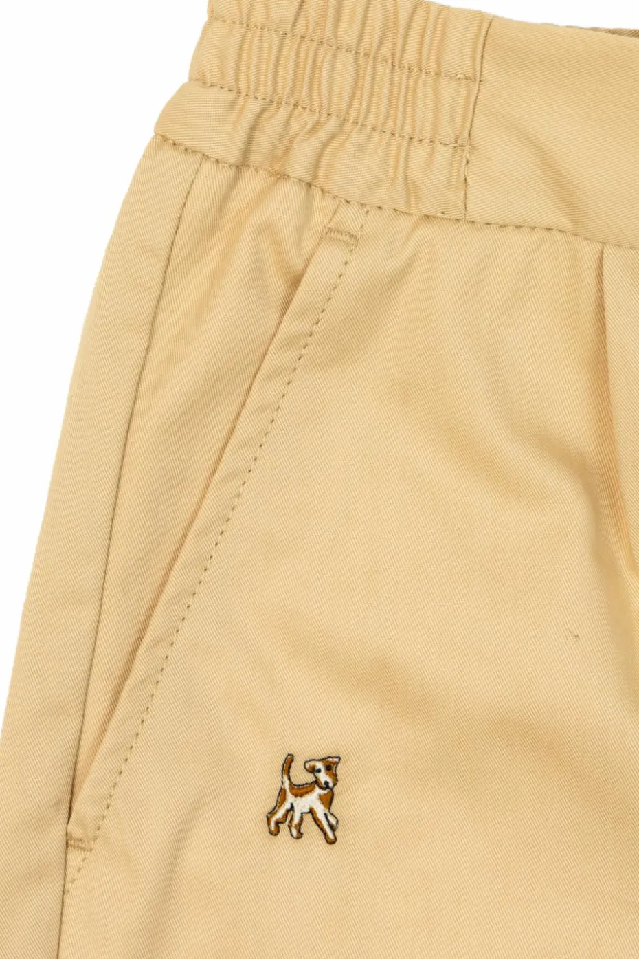 Bonpoint beige Pants with embroidery