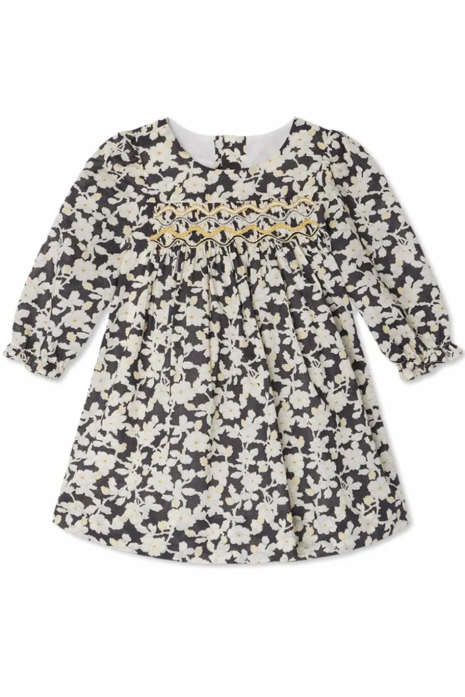 Bonpoint BLACK Floral motif dress