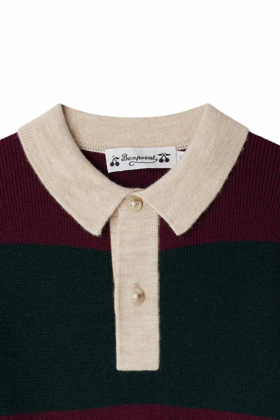 Bonpoint BURGUNDY Sweater with collar