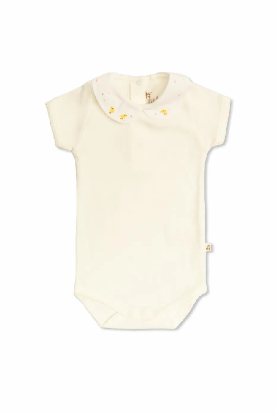 Bonpoint cream Baby bodysuit with short sleeves