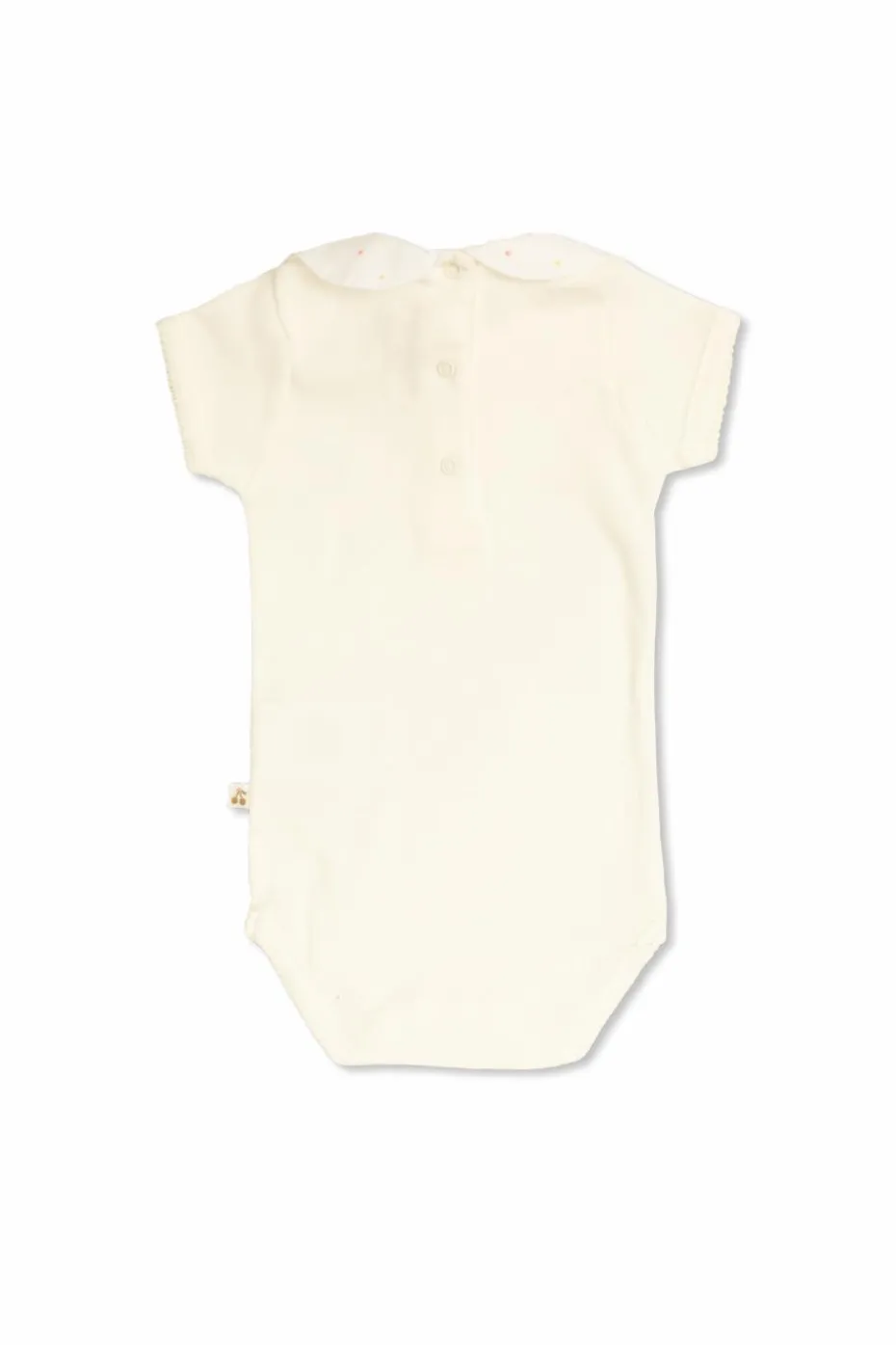 Bonpoint cream Baby bodysuit with short sleeves