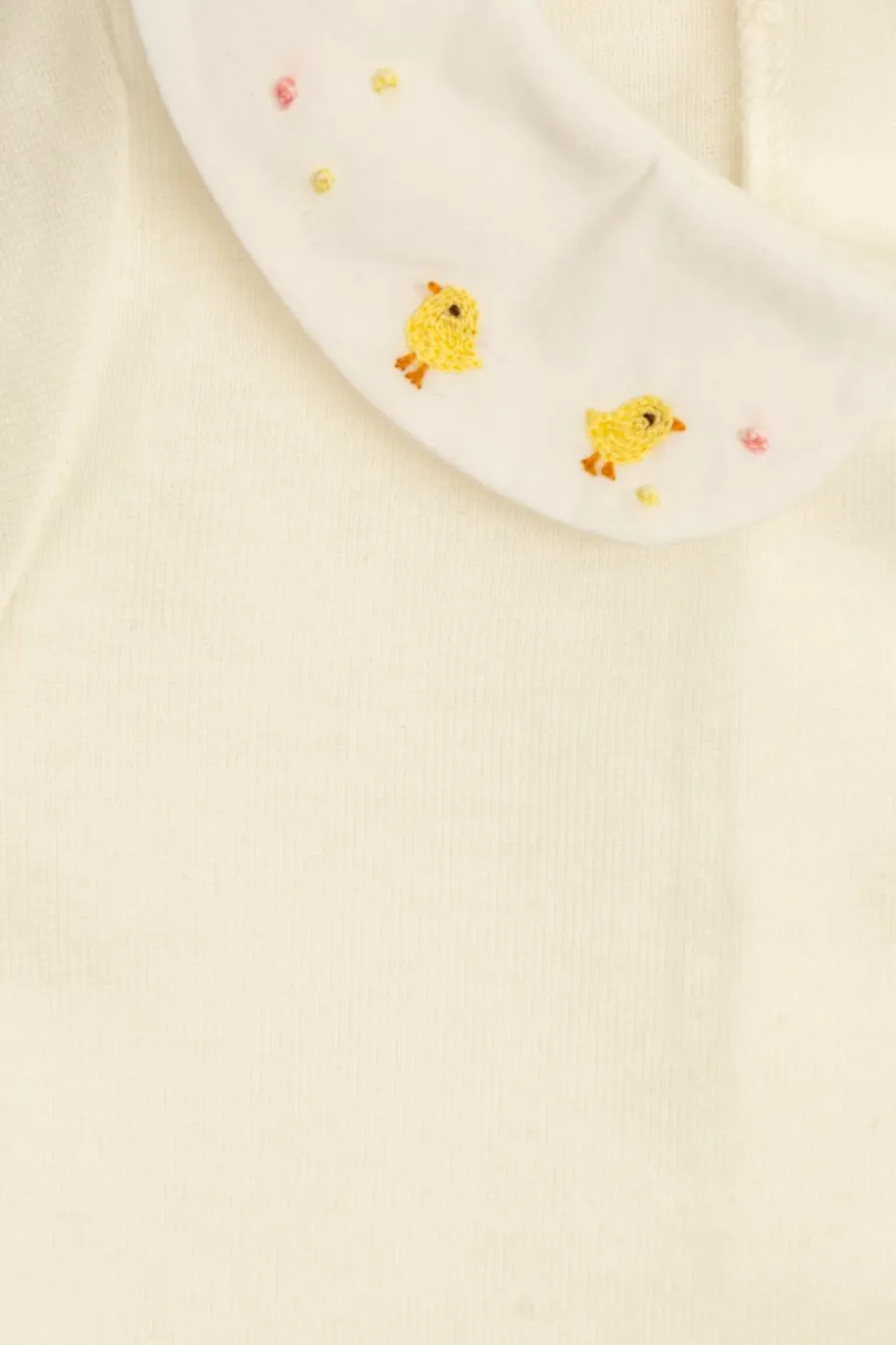 Bonpoint cream Baby bodysuit with short sleeves