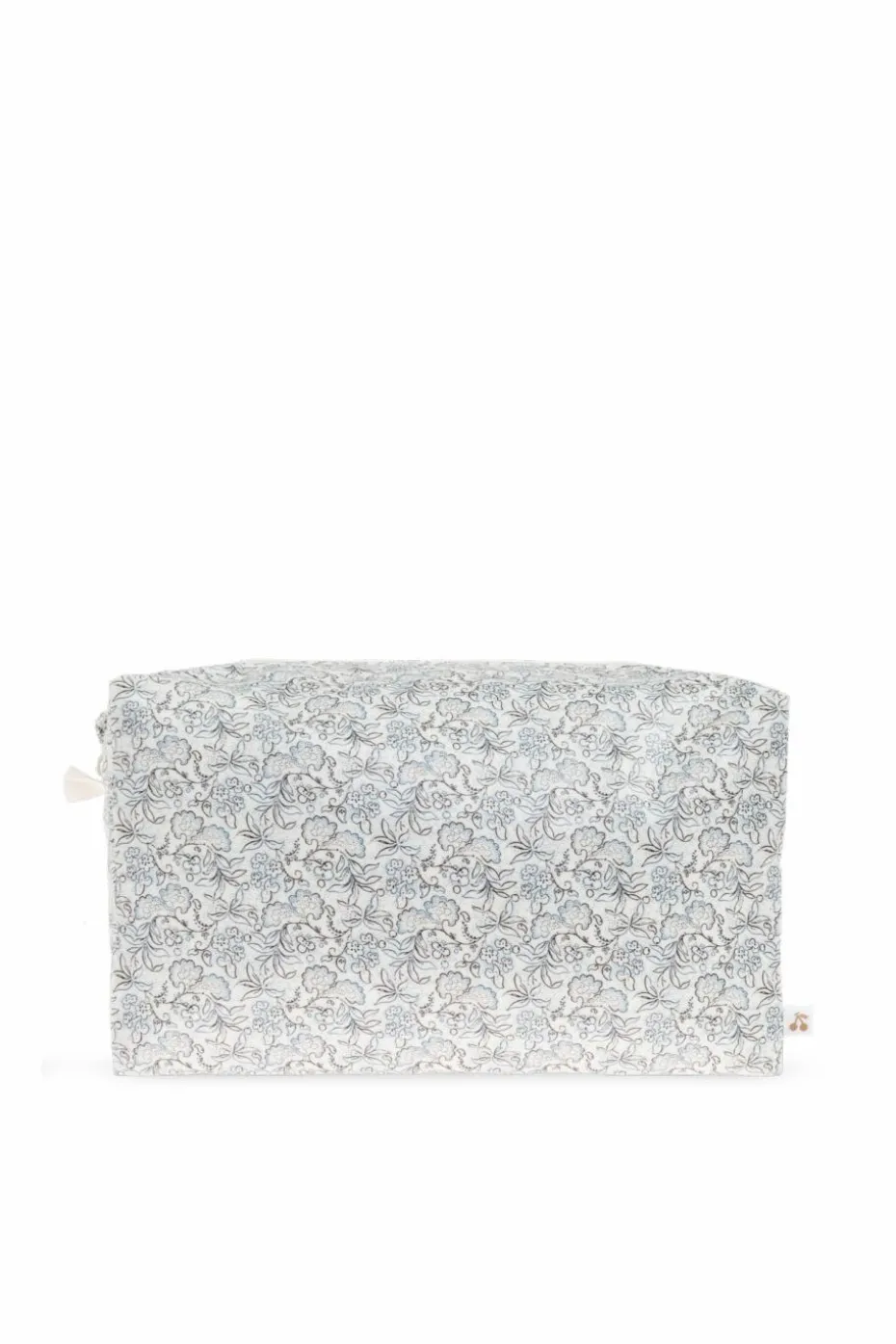 Bonpoint cream Cosmetic bag with floral motif