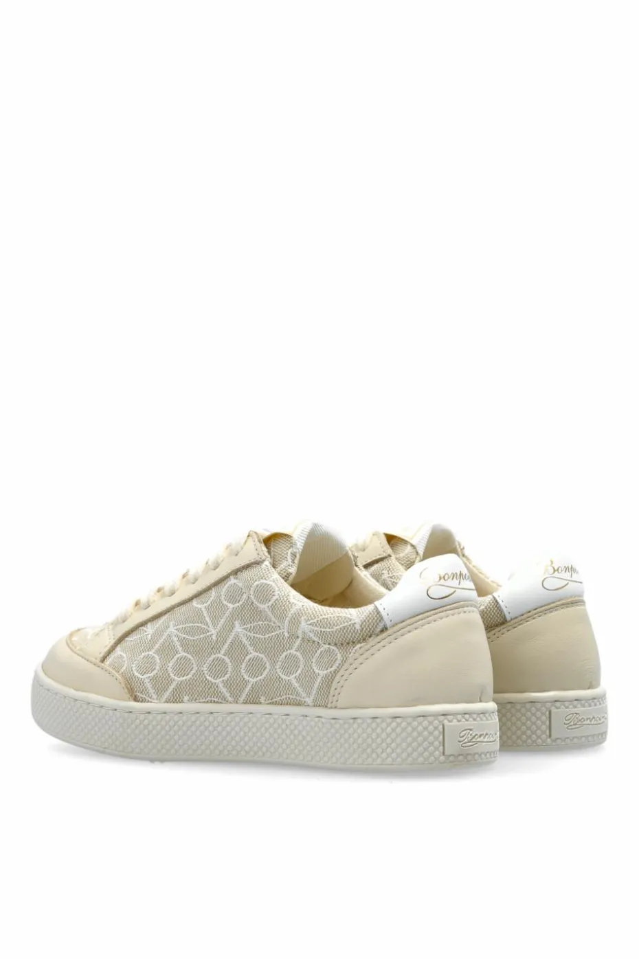 Bonpoint cream Sports shoes with logo