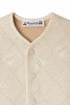 Bonpoint cream Sweatshirt with a pattern
