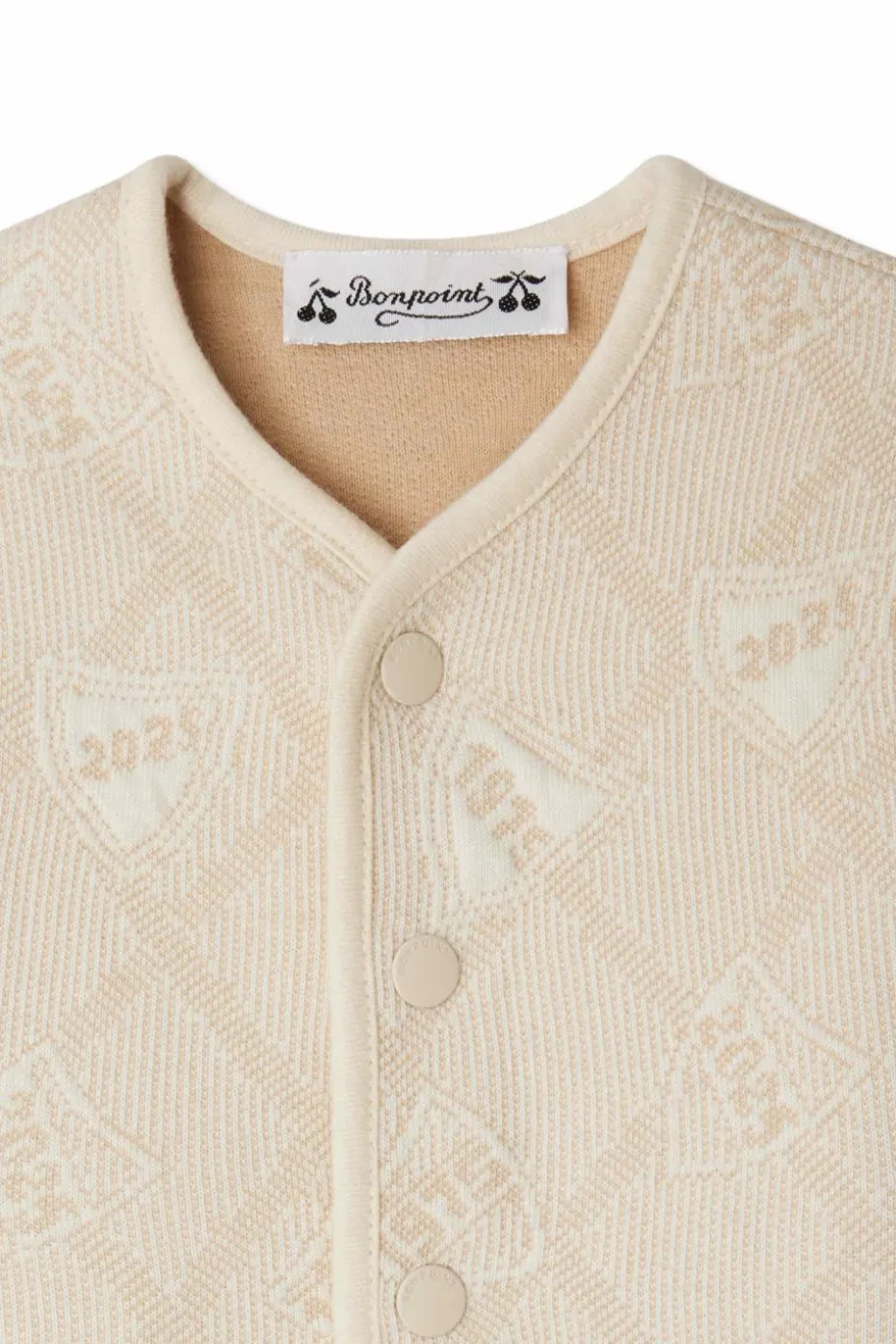 Bonpoint cream Sweatshirt with a pattern