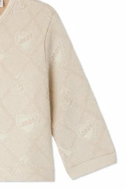 Bonpoint cream Sweatshirt with a pattern