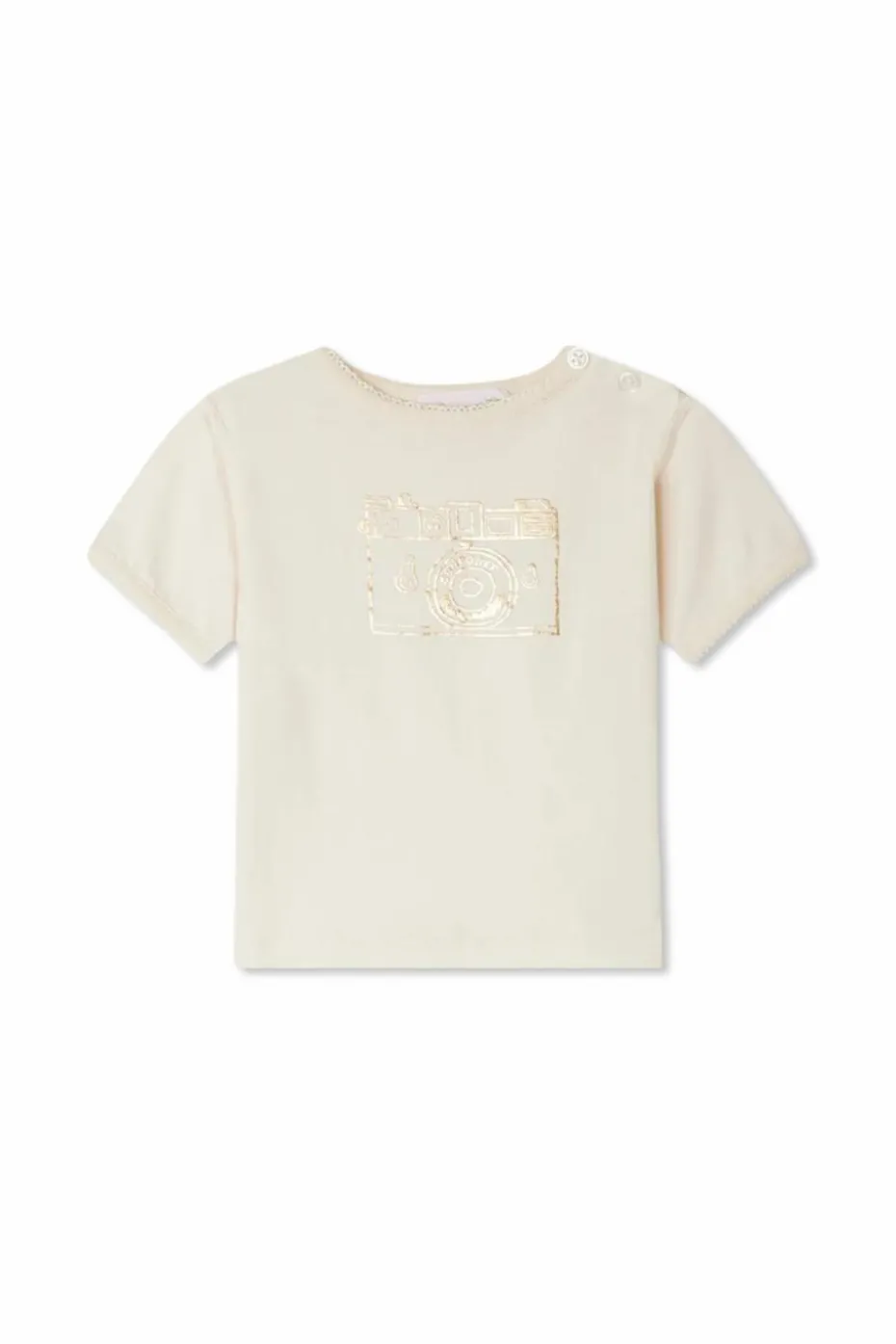 Bonpoint cream Top with print