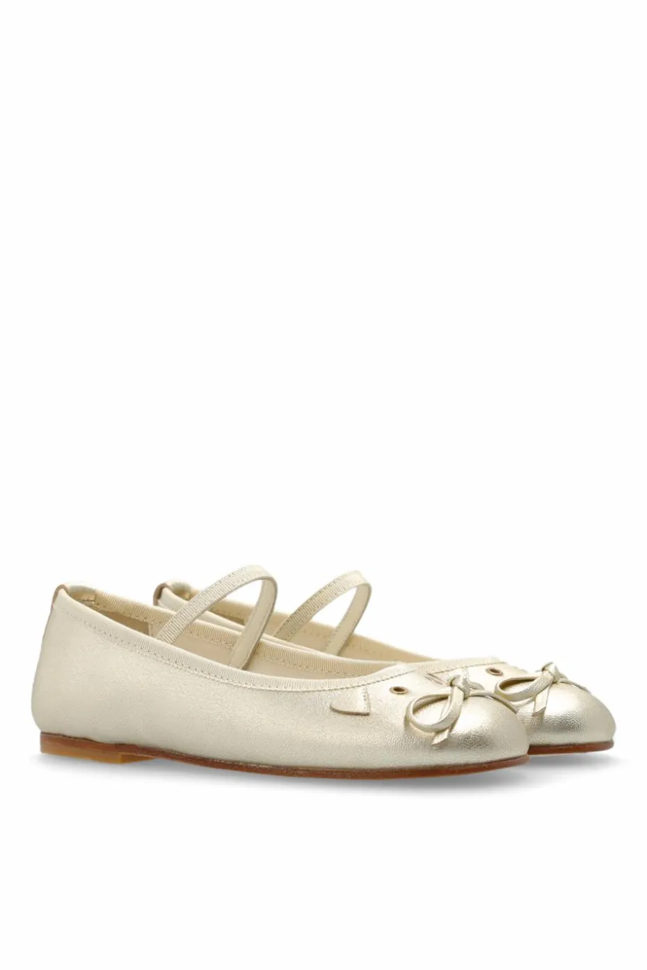 Bonpoint GOLD Ballet flats with a bow