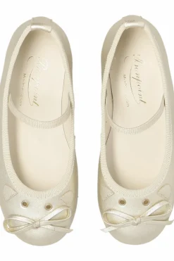 Bonpoint GOLD Ballet flats with a bow