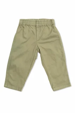 Bonpoint GREEN Pants with embroidered logo