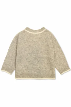 Bonpoint GREY Cashmere cardigan `Tahiel`