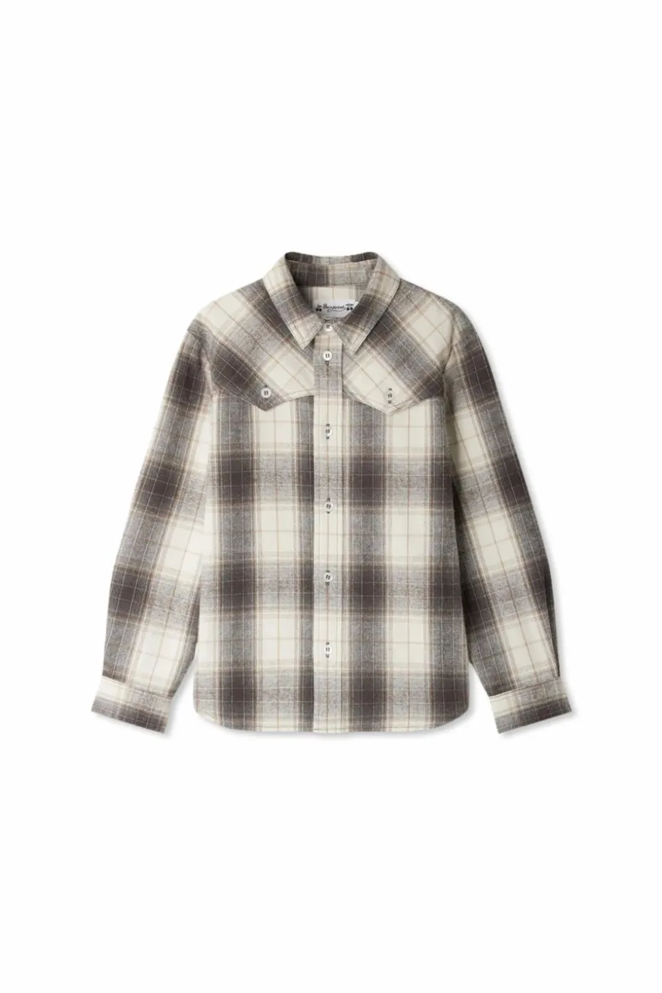 Bonpoint GREY Checked pattern shirt