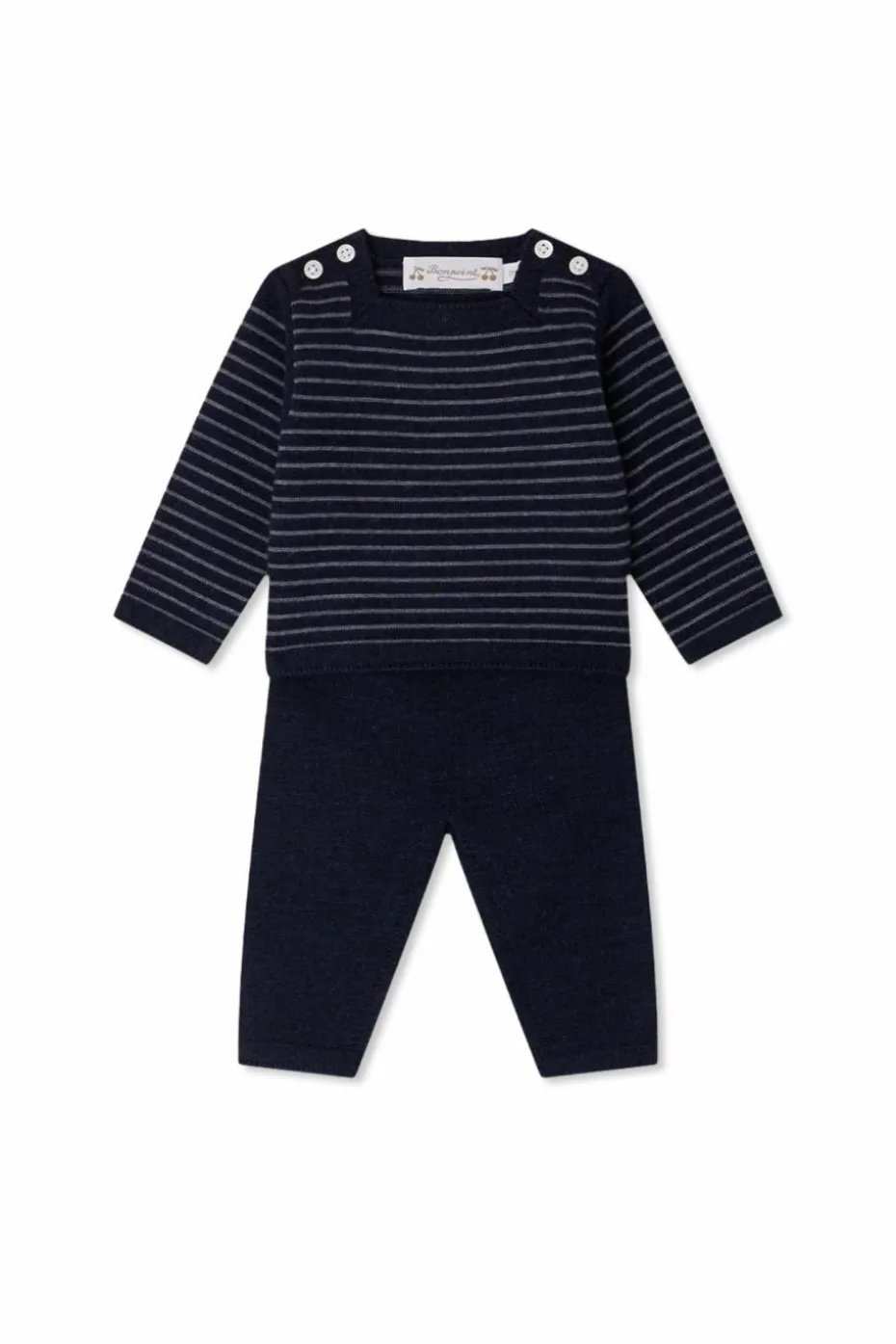 Bonpoint NAVY BLUE Wool set