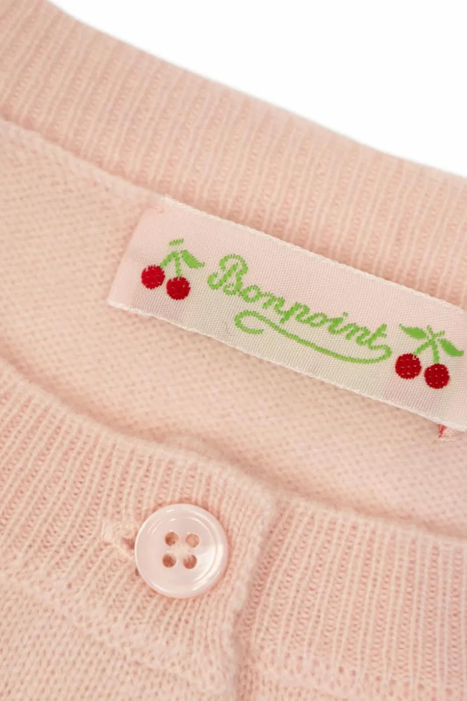 Bonpoint PINK Cashmere cardigan
