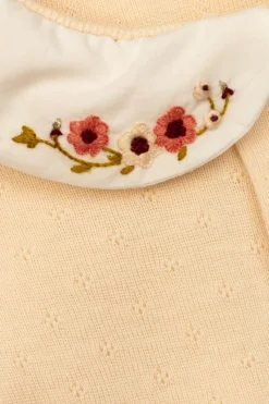 Bonpoint PINK Pajamas with a collar
