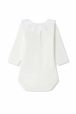 Bonpoint WHITE Cotton bodysuit