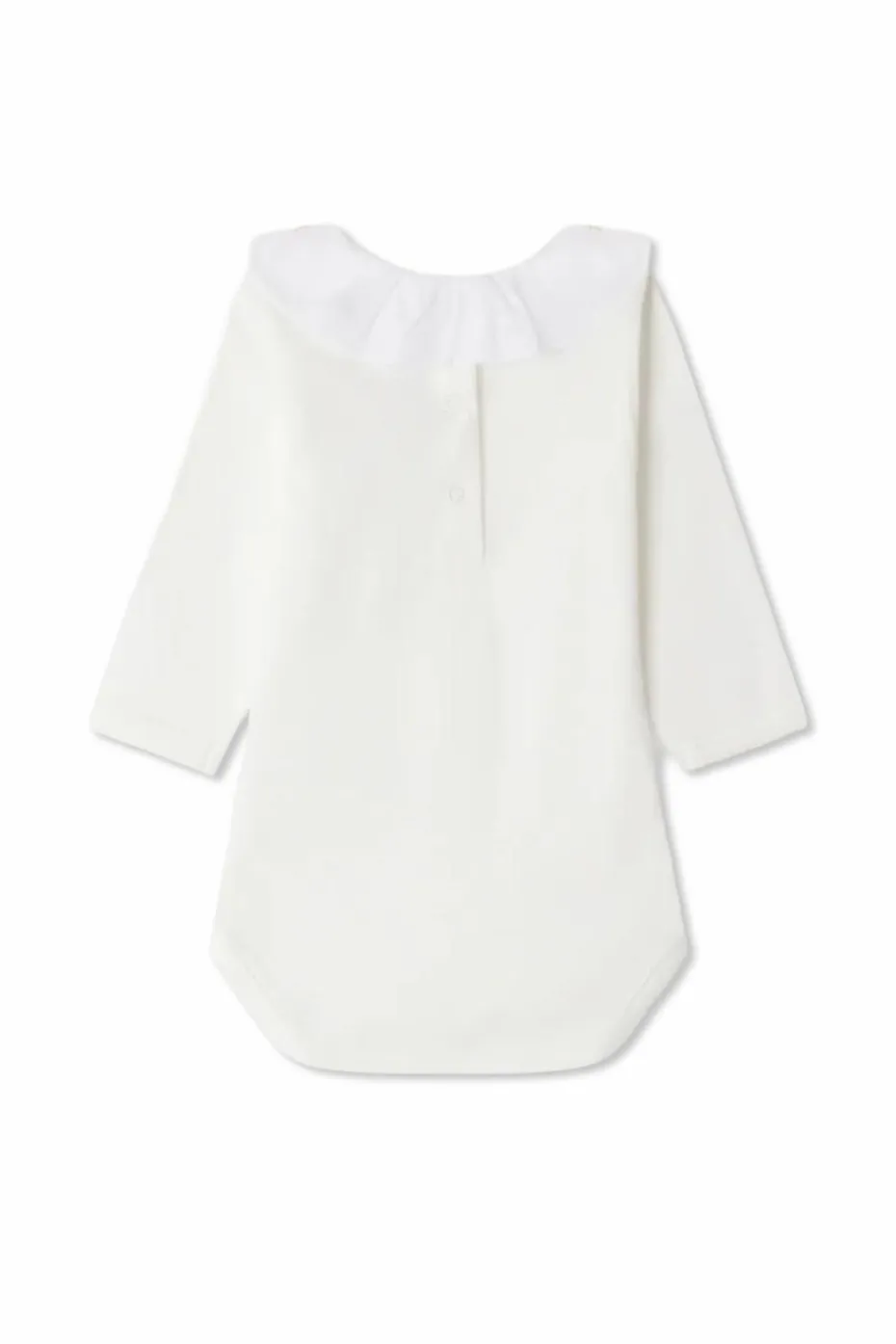 Bonpoint WHITE Cotton bodysuit