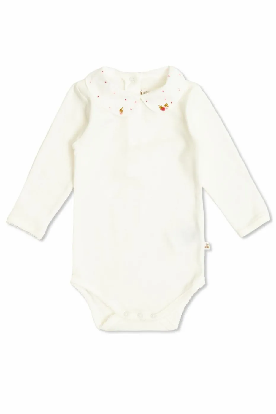 Bonpoint WHITE Cotton bodysuit