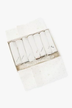 Bonpoint WHITE Gift set: diaper 7-pack, hairbrush & tooth box