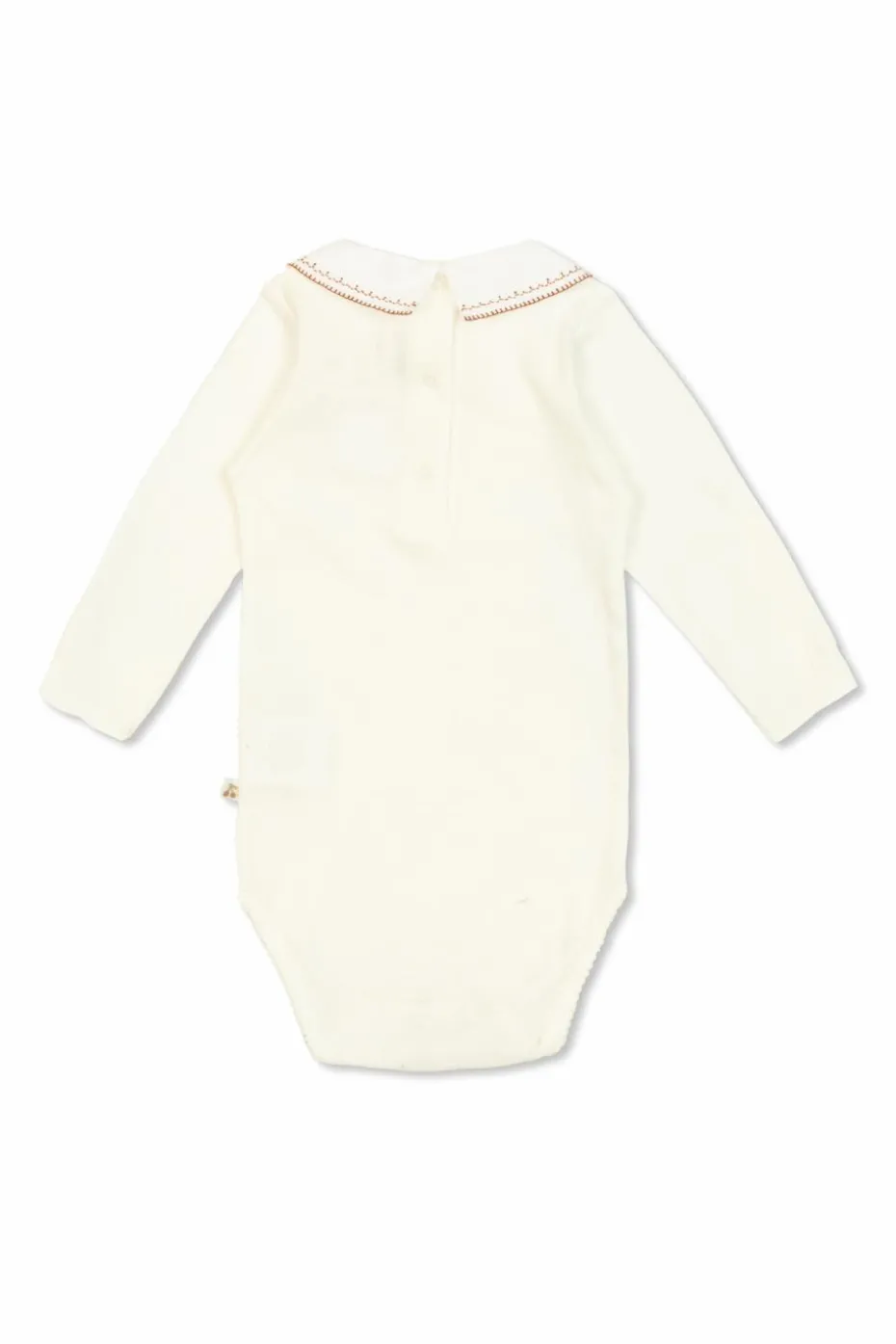 Bonpoint WHITE Long sleeve bodysuit