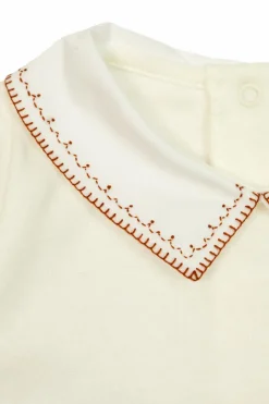 Bonpoint WHITE Long sleeve bodysuit