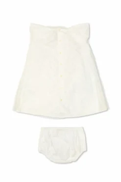 Bonpoint WHITE Set: Dress and Panties