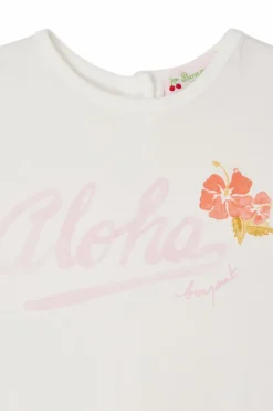 Bonpoint WHITE T-shirt Aloha Cira