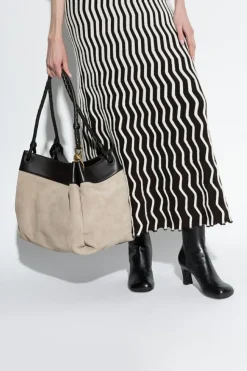 Bottega Veneta beige Bag Parachute Maxi in shopper style