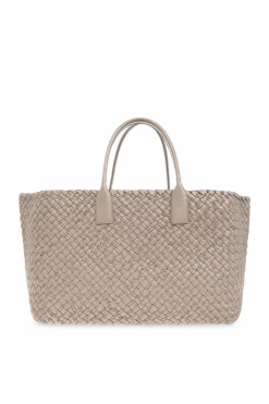 Bottega Veneta beige `Cabat Large` shopper bag