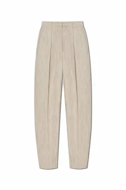 Bottega Veneta beige Creased trousers