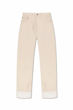 Bottega Veneta beige High-waisted jeans