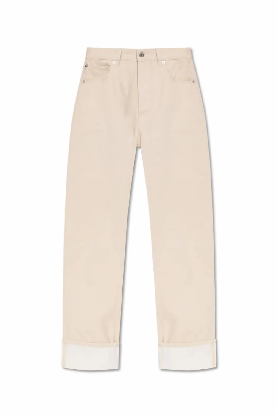 Bottega Veneta beige High-waisted jeans
