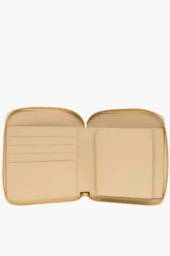 Bottega Veneta beige Intrecciato leather wallet