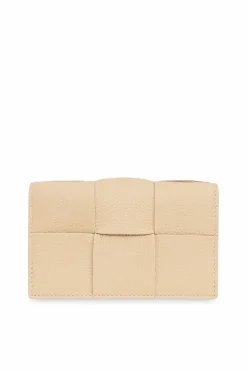 Bottega Veneta beige Leather card case