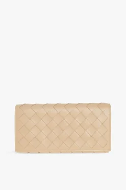 Bottega Veneta beige Leather wallet
