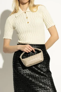 Bottega Veneta beige Leather handbag