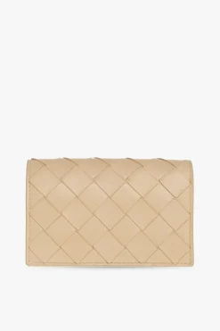 Bottega Veneta beige Leather card case