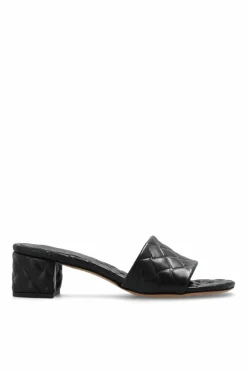 Bottega Veneta BLACK āAmyā heeled mules