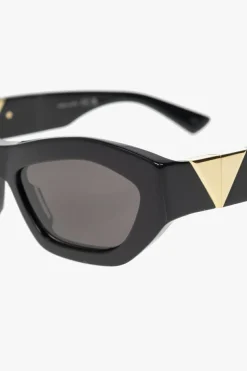 Bottega Veneta BLACK ‘Angle’ sunglasses