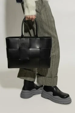 Bottega Veneta BLACK ‘Arco Medium’ shopper bag