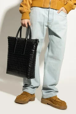 Bottega Veneta BLACK Bag North-South type shopper
