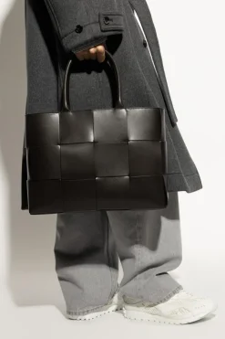 Bottega Veneta BLACK Bag Medium Arco type shopper